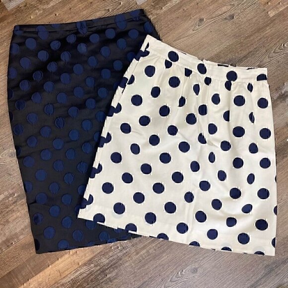 J. CREW POLKA DOT SKIRT BUNDLE SIZE 2 - Picture 2 of 6
